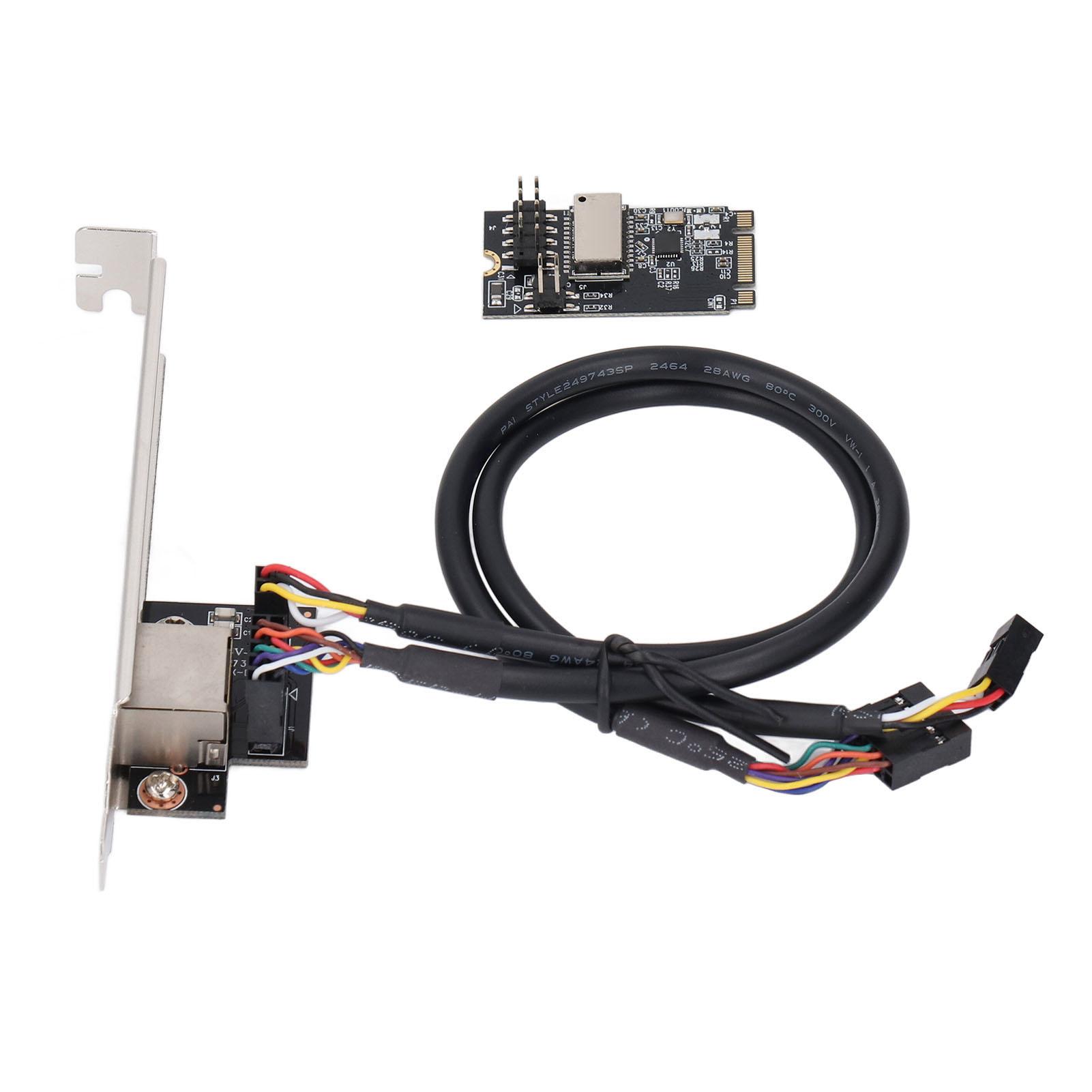 

M.2 to PCIE Gigabit Network Card 1000Mbps Thickened Gold Pin Plug and Play M.2 B M Key PCIe Network