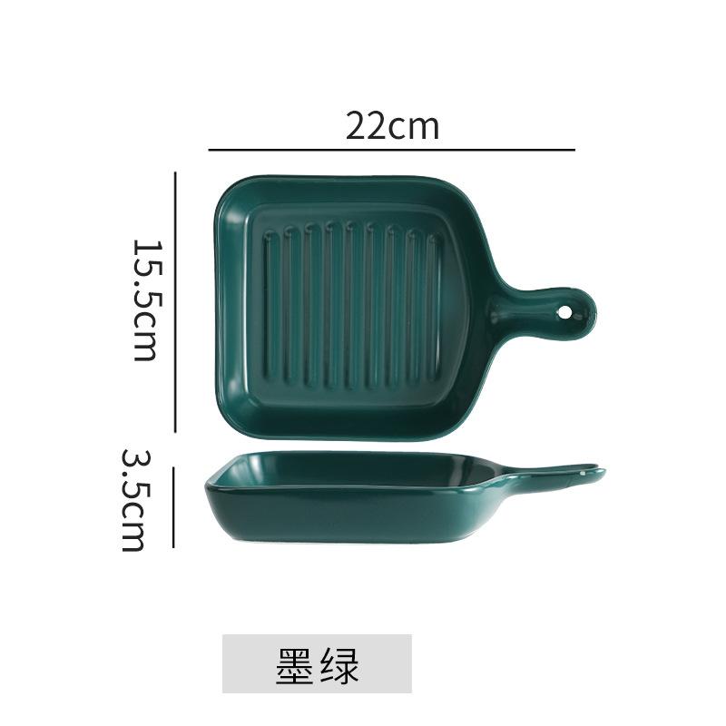 Plates Creative Internet Celebrity Plates Vegetable Plates Household Nordic Tableware Breakfast Plates Baking Bowls Oven Special Baking Trays