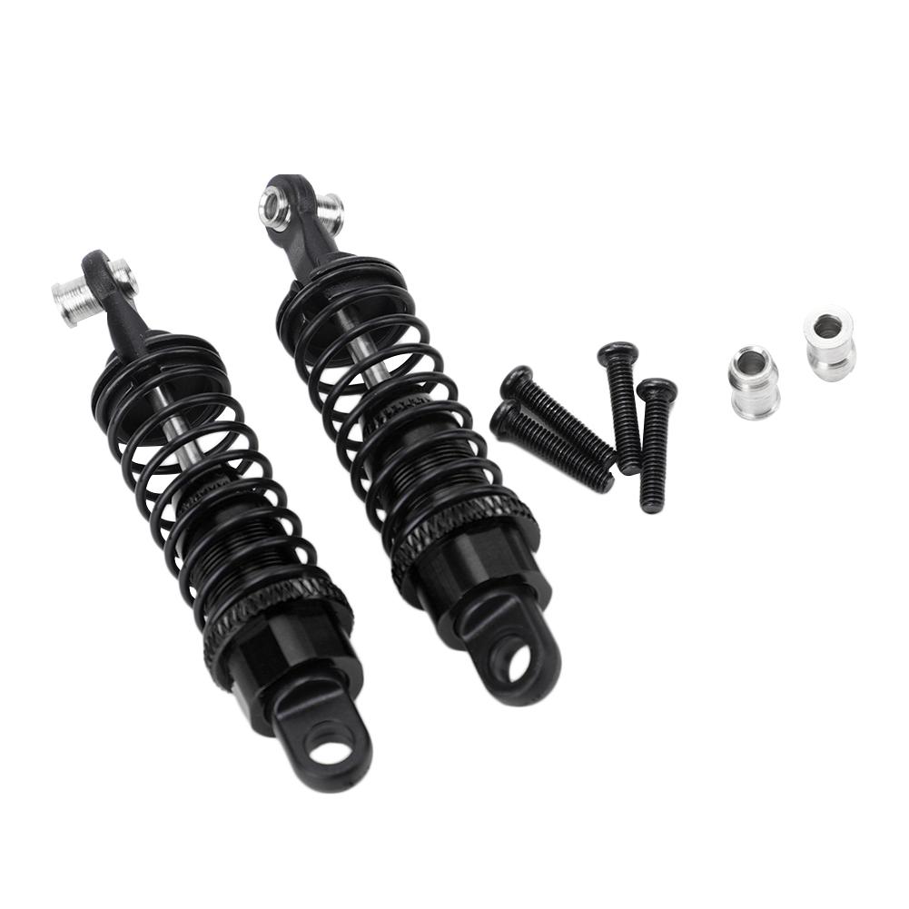 

2Pcs Aluminum Alloy Shock Absorber Damper A580018 Fit for WLtoys A959 118 RC CarBlack