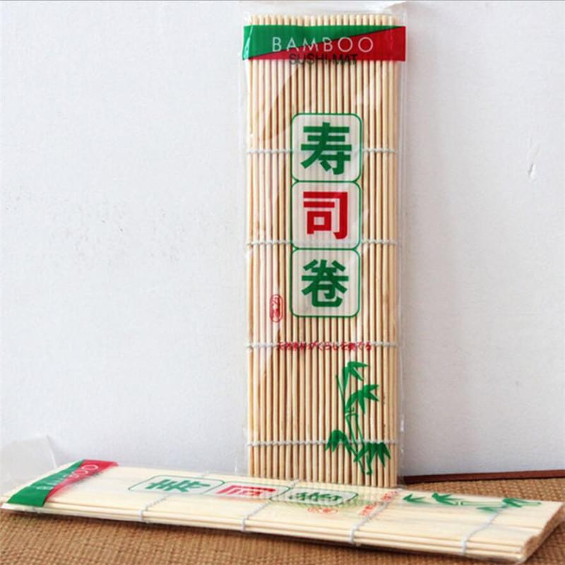 1pc Sushi Bamboo Rolling Mats Japanese Rice Paddles Tools Rice Mold Maker Roller Kitchen DIY Accessories