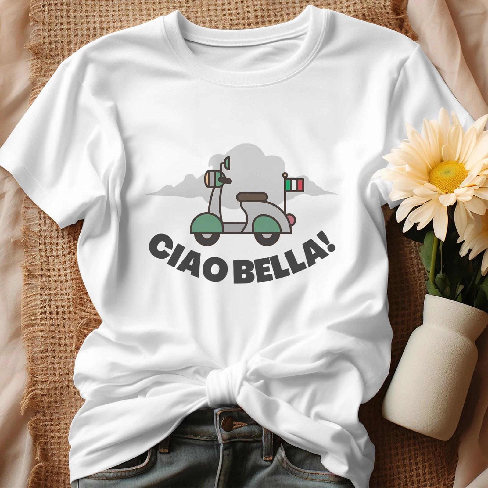 Привет, Красотка | Футболка Ciao | Привет, Италия | Итальянский стиль | Футболка Ciao M