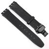 For Swatch SYXS116 GB274/GN239/GB294/287 Ultra-thin Plain Cowhide Genuine Leather Watch Strap 17mm Bracelet Watchband with Tools
