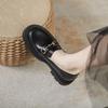 2025Autumn New Korean Style Loafers for Women, Round Toe Rubber Casual Slip-On Deep Mouth Low-Top Fashion Single Shoes