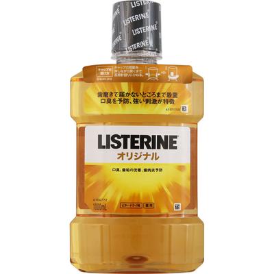 JNTL Consumer Health Listerine Medicated Original 1000ml (Quasi-narkotyk) Płyn do płukania jamy ustnej zapobiegający nieświeżemu oddechowi<How to use> Oprócz mycia zębów