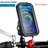 Motorcycle Phone Holder Waterproof Case Bike Phone Mount 1" Ball Handlebar Stem Mobile Holder Double Socket Arms Aluminium Base