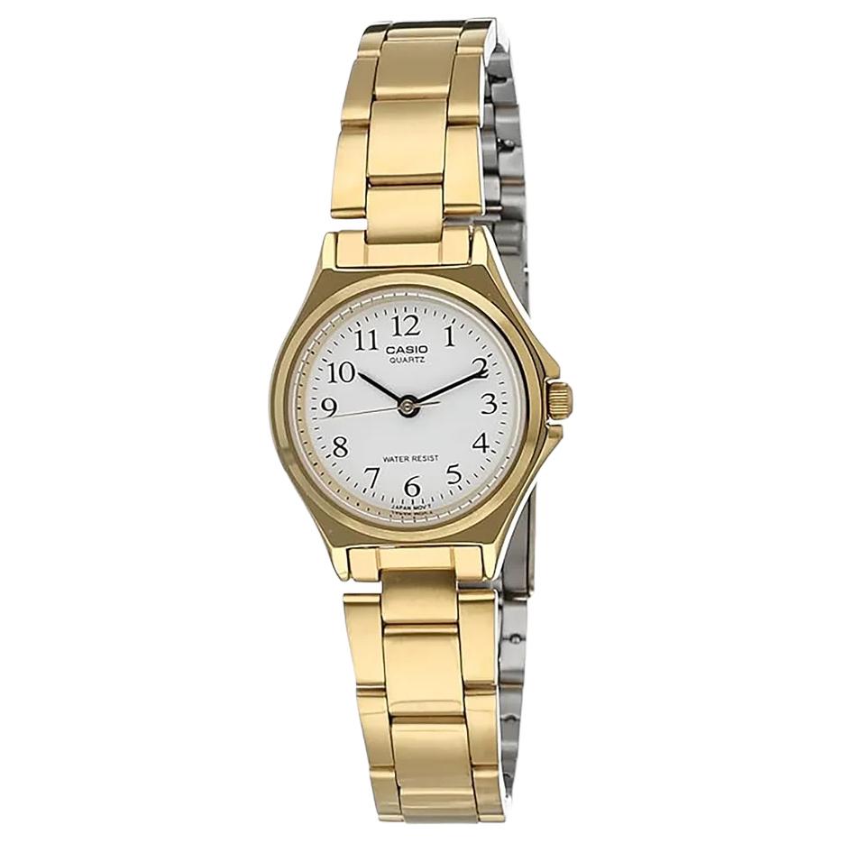 CASIO Women s Standard Series Gold Watch LTP-1130N-7BRDF White Dial