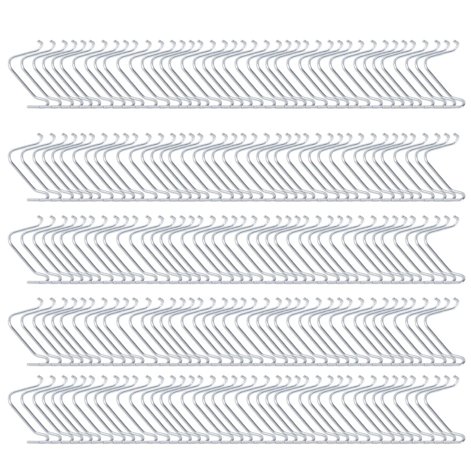 

200 шт. оцинкованных зажимов для проволоки для забора, быстрая установка креплений для столбов, простое решение для надежного крепления столбов для ограждения