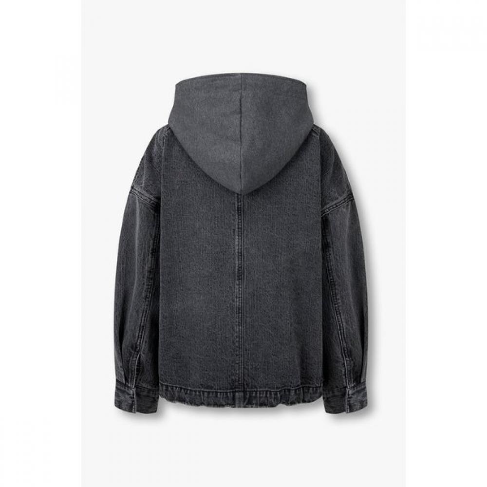 Studio Tomboy Removable Hooded Denim Jumper  9176113971ct 