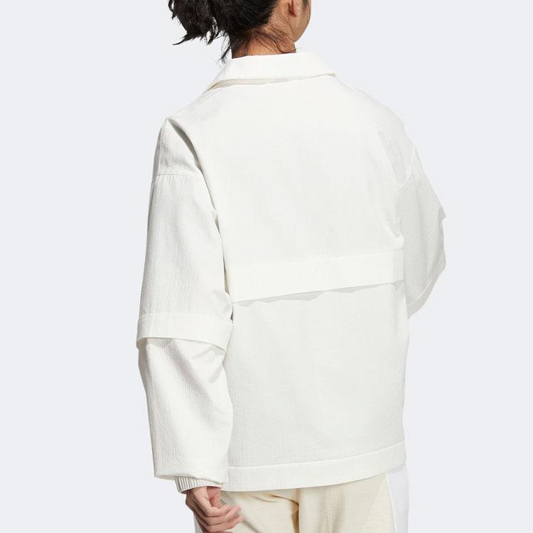Adidas Woven Jacket Detachable Sleeves Casual Sportswear Unisex Outerwear Bright-White IA8168