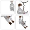 Cat Keychain Bag Pendant Unique Pet Memorial Gift Lightweight Versatile for Kids Adults Hair