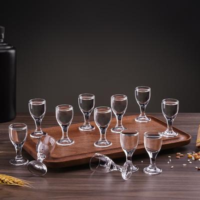 10ml/15ml Klassisches SGlas Transparentes Hochfüßiges Weinglas Luxus Bullet Cup Weinutensilien Baijiu-Glas Party Bar Glaswaren