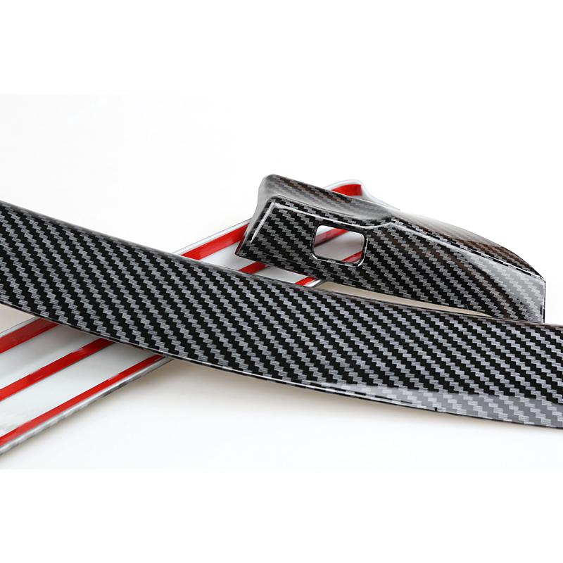 3pcs/Set Carbon Fiber Texture ABS Central Console Dashboard Strip Trim LHD Fit for Honda Accord 8th 2008 2009 2010 2011 2012