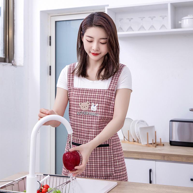2024 Women's Summer Thin Apron: Stain-Resistant Kitchen & Catering Workwear