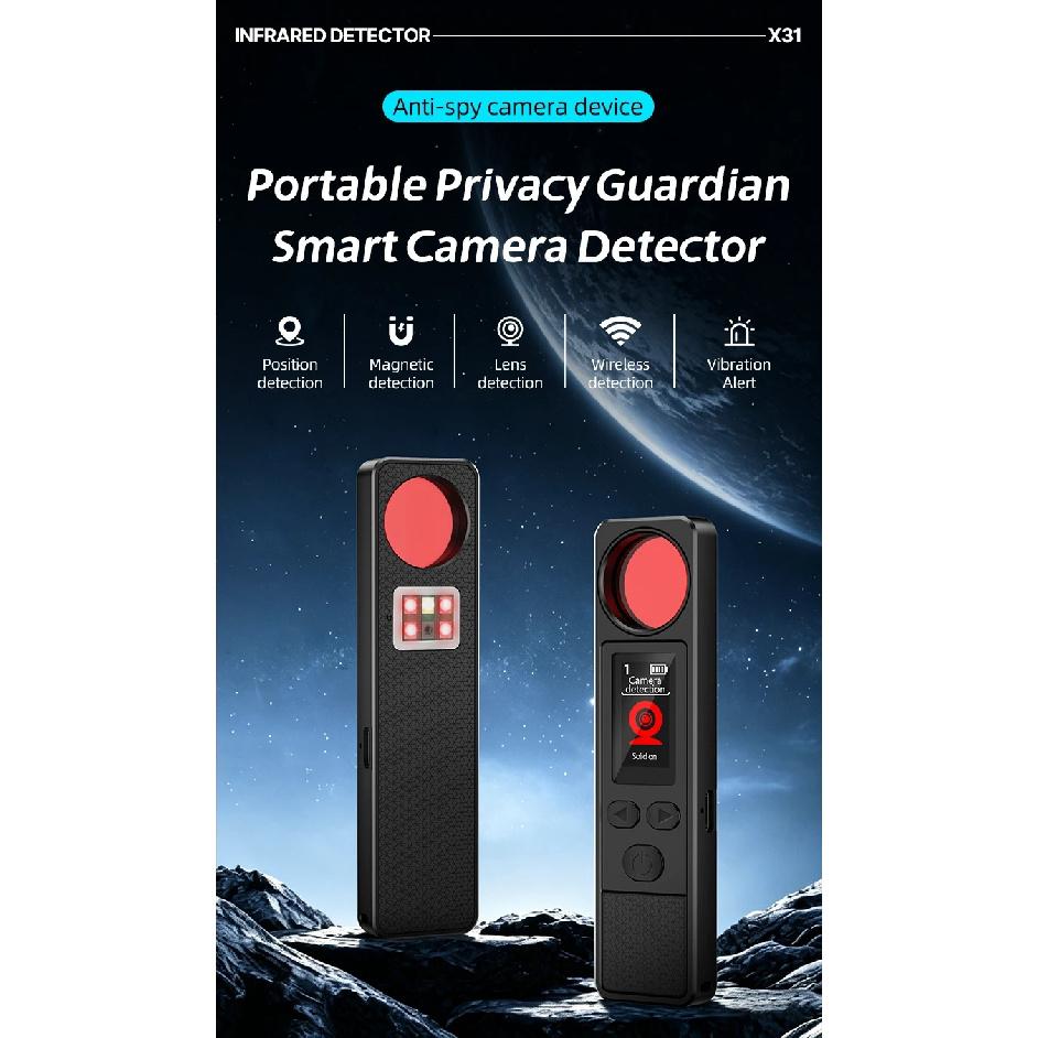 Wireless Signal Detector WiFi Hidden Device Anti-Spy Camera Finder/GPS Tracker/Multiple Modes for Hotel, Bathroom, Office