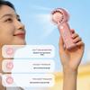 Portable USB Rechargeable Cartoon Handheld Fan - Lightweight, Three-Speed, Outdoor Friendly