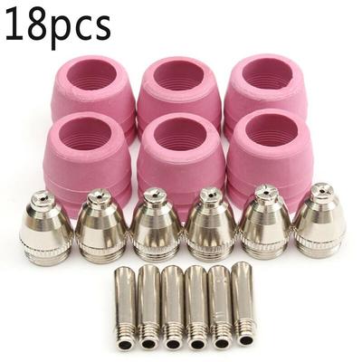 18pcs Consumables for Plasma Cutter CUT50F for Pilot Arc Torch CUT500FPI for Pilot Arc