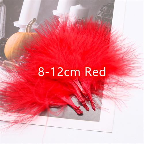 8-12cm Colored Plumas Natural Turkey Marabou Feather Fluffy Plume Wedding Dress Party DIY Decorations Handicraft Accessories