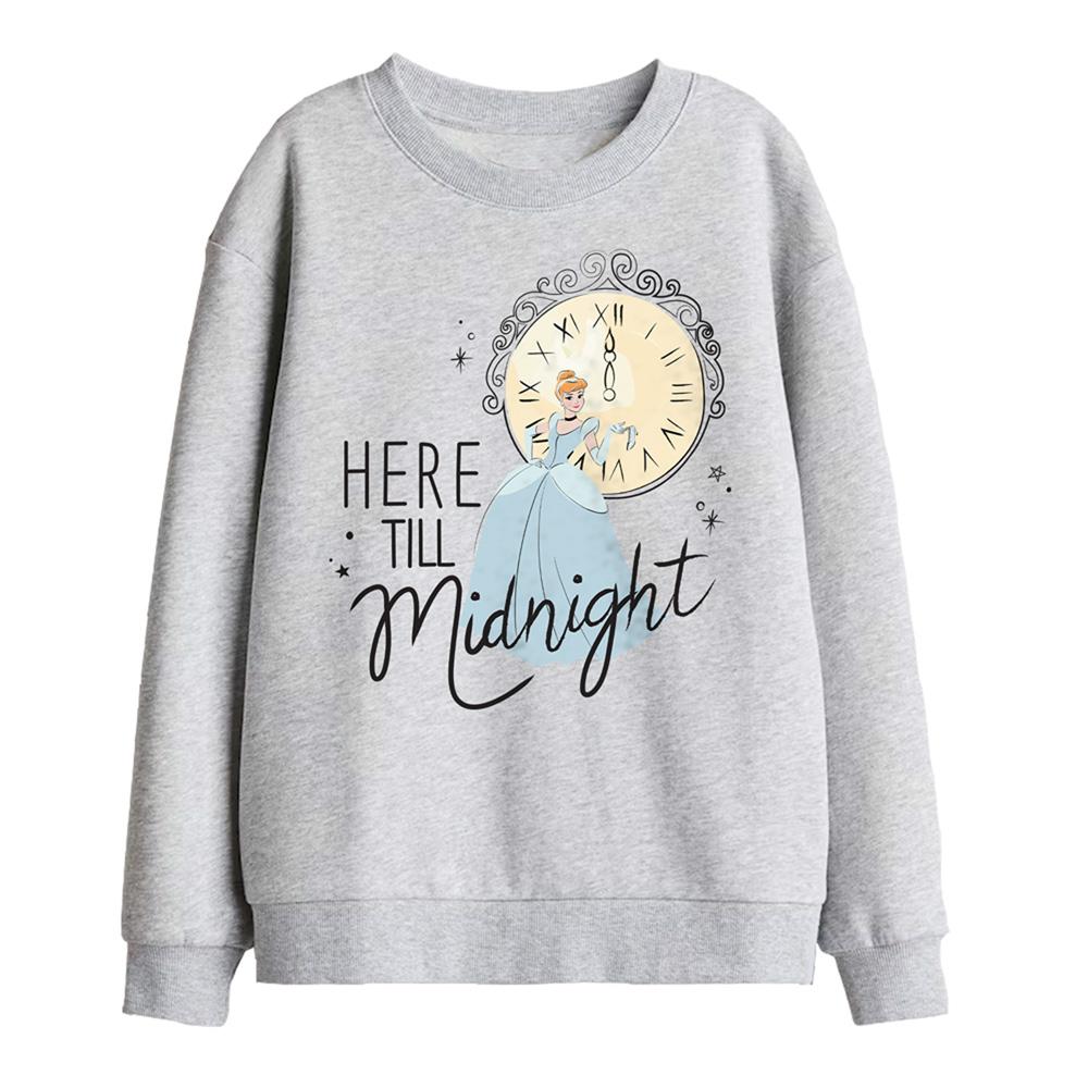 Cinderella Childrens/Kids Here Till Midnight New Years Eve Sweatshirt