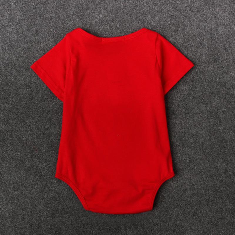 Cadou de Crăciun pentru bebeluși Nou-născut băiat fată Body cu mânecă scurtă pentru bebeluși cu litere imprimate salopete haine