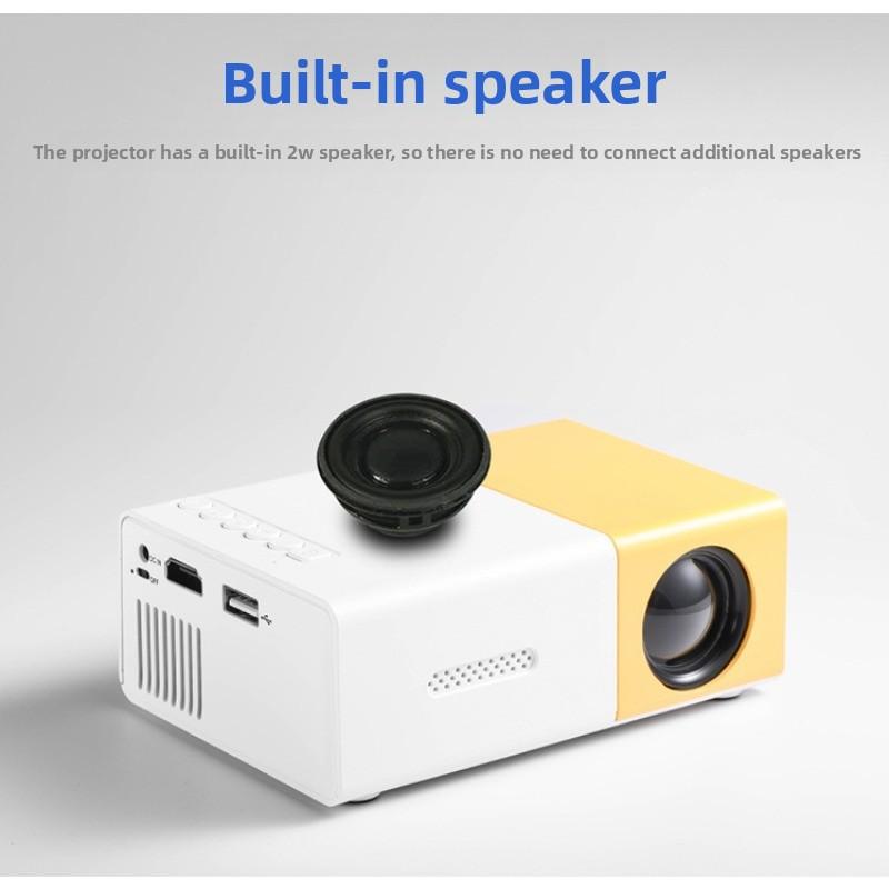 Mini Portable Micro Projector Hot Selling Children's Yellow and White Projector