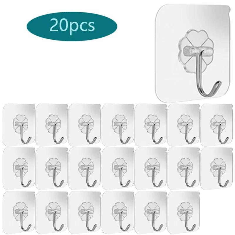 Hooks Wall Bathroom Accessories Improvement. Clothes Hook Fixture Hanger for Strong Self-adhesive Hardware Home