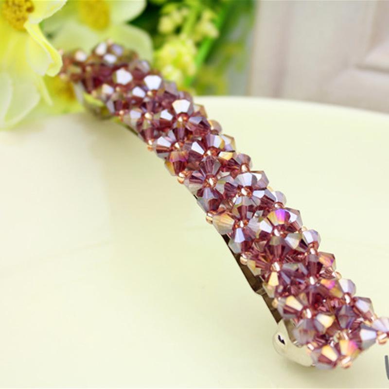 

2252 Four-Row Crystal Hairpin Headdress - New Side and Top Clip Style