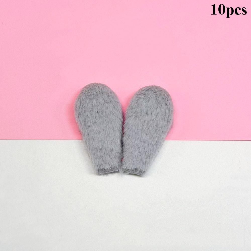 

Multicolored Double-Sided Plush Rabbit Ears DIY Hair Clip Headband Ear Accessories Handmade Card Sleeve Decoration Material