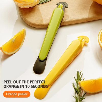 Éplucheur d'orange multifonctionnel, outil d'épluchage d'agrumes pour fruits et légumes 1/3x