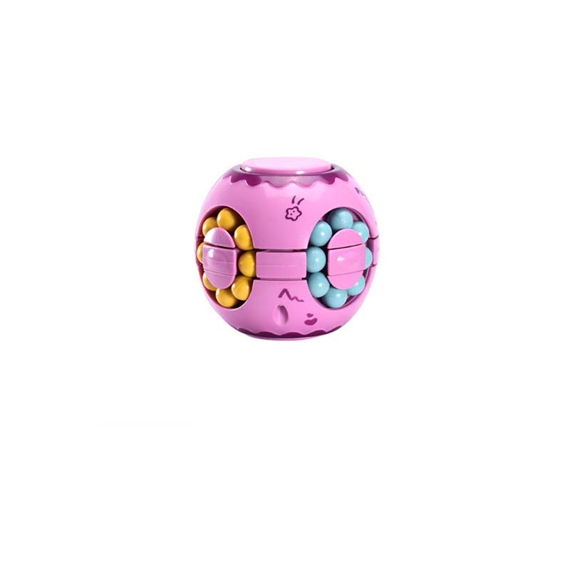 Rotating Bean Intelligence Fingertip Cube for Kids Finger Gyro Antistress Cube Learning Educational Magic Disk Toy Children