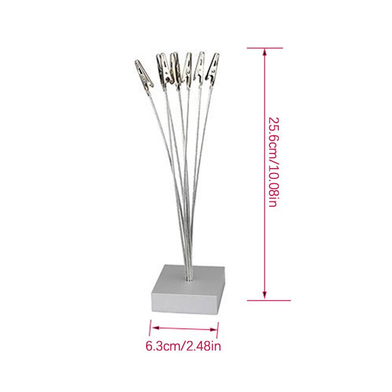 Foto Würfel Basis, 8-Zweig Geldbaum Gutscheinkartenhalter mit Klemmen, Bilderständer für Weihnachten, Hochzeit, Gruß, Geburtstag