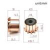 12 Dinți Angrenaj OD Cupru 23*8*19.5mm/0.91*0.31*0.76" Motor Comutator Alimentator Sârmă