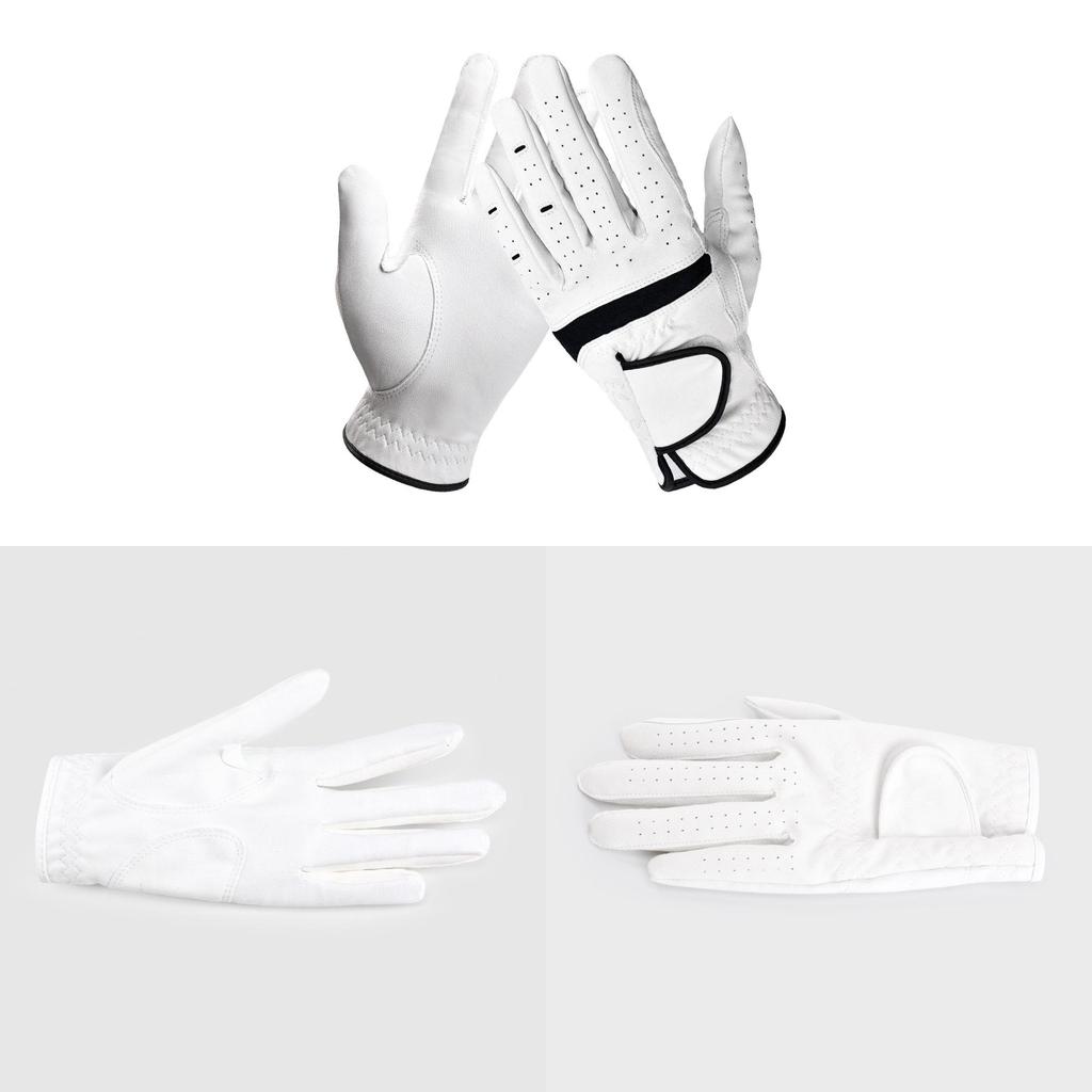 Leder-Golfhandschuhe für Damen und Herren mit atmungsaktivem PU-Material für Outdoor-Sport und Sonnenschutz