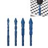 Precision Drilling Eccentric Drill Hole Opener Tile  Drill Bit Triangle Tile Drill Set  Tile