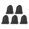 5PCS Drawstring Backpack Large Capacity Waterproof Oxford Cloth Sports Gym Packsack for Soccer