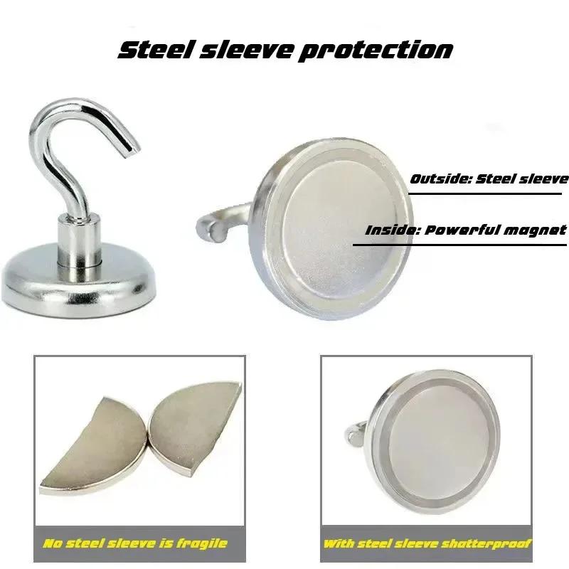 10/5/1 Item Magnet Magnetic Hook Up Metal Iman Strong Keys Hanger Home Kitchen Bathroom Accessories Storage Tidy Garden Hooks