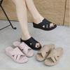 Fashion 2025 Spring And Summer Sandals For Women Comfortable Breathable Versatile Large Size Casual Light And Sweet Thick-Soled Slippers