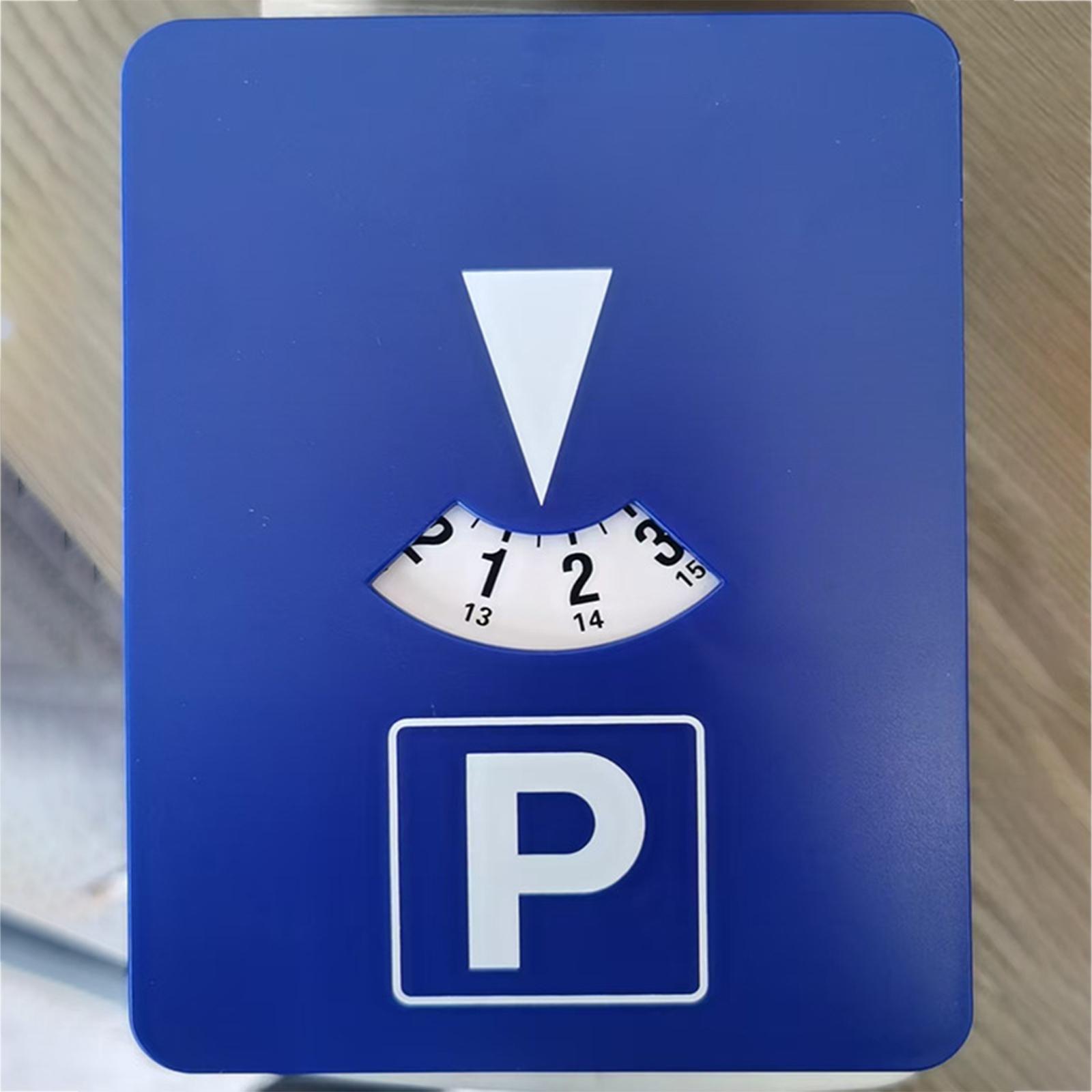 

Blue Digital Parking Timer, Parking Disc 24 Hour Time Display, Plastic, Timer