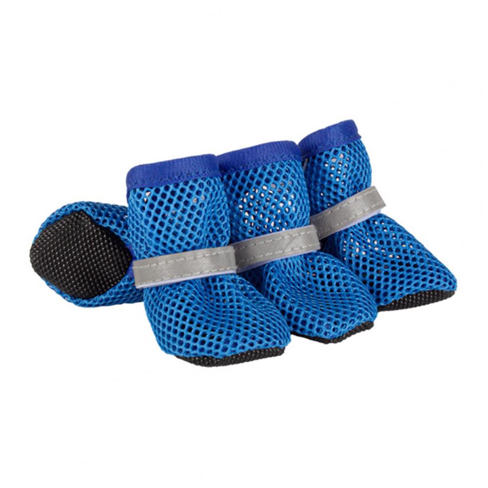 Summer Dog Shoes Dog Shoes with Fastener Tape Breathable Dog Shoes for Summer Outdoor Paw Protectors for Medium Dogs for Walking
