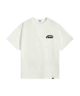 Imiseu Boucle Logo T-Shirt-Ivory