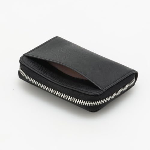 JILL STUART Melty Coin Purse, Women's, Vivid Plate, Thin, JSLW4BC1, Black