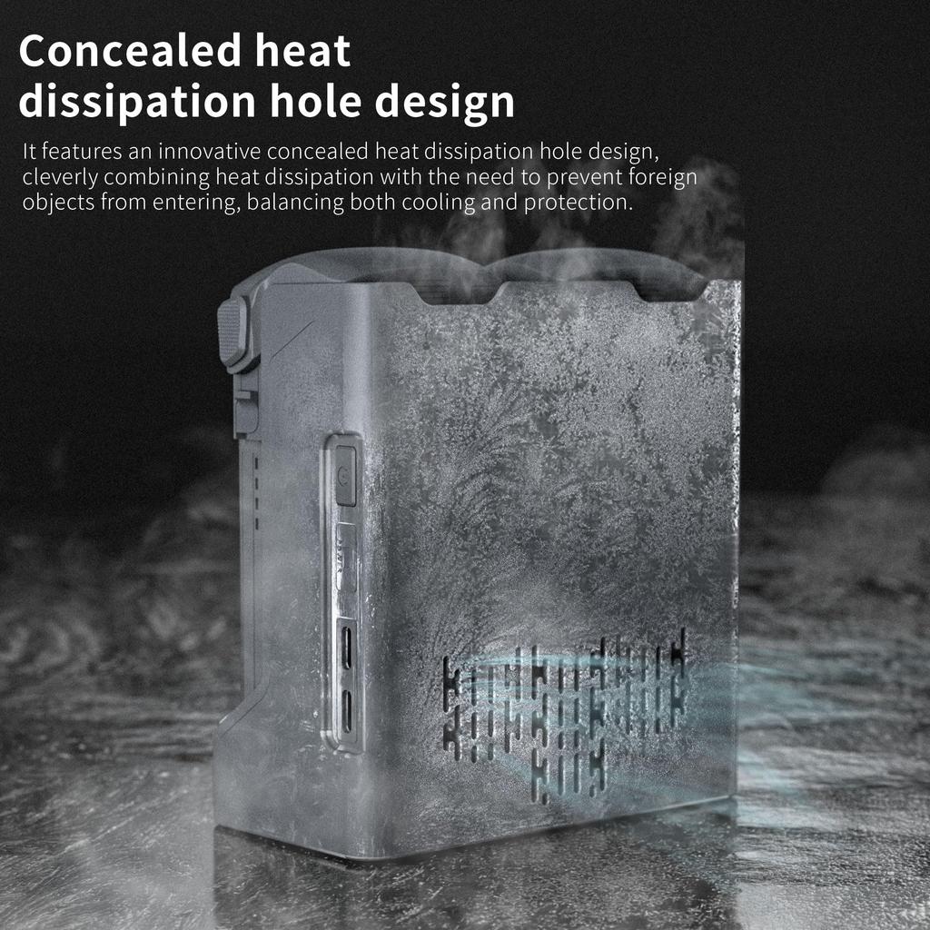 STARTRC Dual Charging Hub for DJI Air 3sAir 3, 65W+ Fast Charging, PD Support & Protection, Storage & Charging Modes, with Two Portable USB Ports for