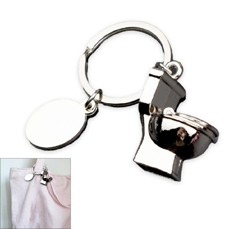 Portable Miniature Simulation Toilet Pendant Keyring Key Decoration Handmade Bag Accessories for Quirky Collectors