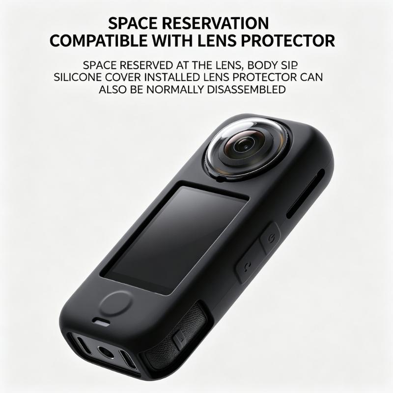 Premium Elastic Silicone Protective Cover For X4 Air Camera Case Shockproof And Scratch Resistant Lens Cover AntiSlip