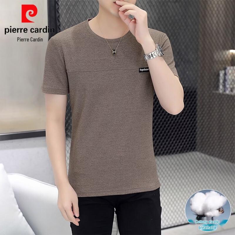 Pierre Cardin Men s Cotton Blend Round Neck Short Sleeve T-Shirt XL