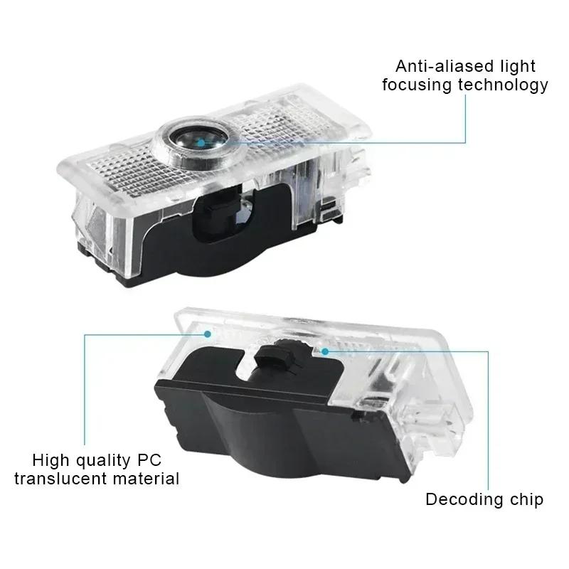 2Pieces Car Door Light Logo Laser Projector Ghost Shadow Welcome Light For Mercedes Benz CLA C117 C207 AMG CLS C218 W218 A207