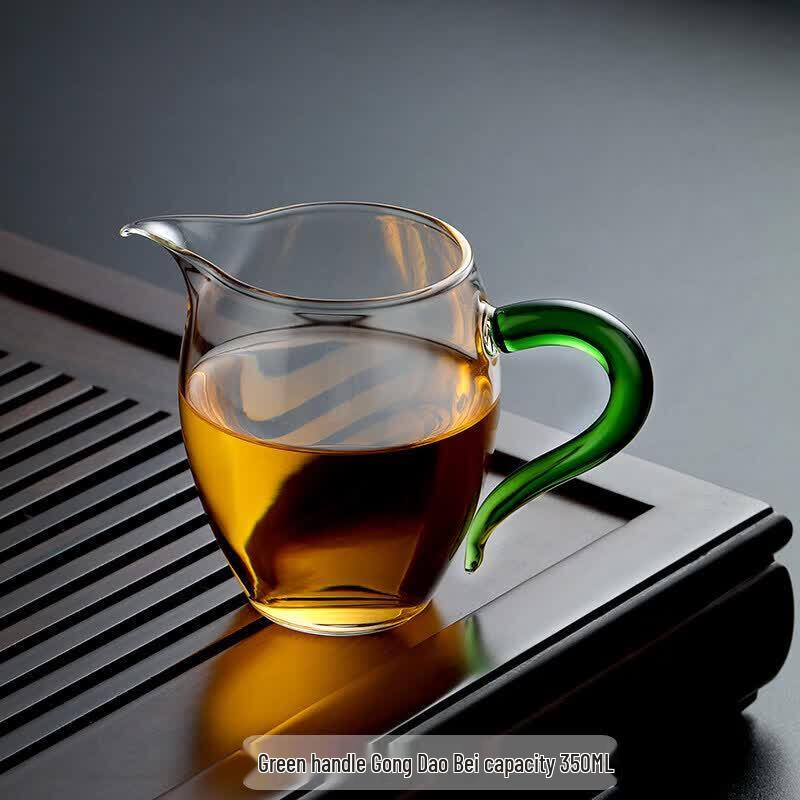 Heat-Resistant Glass Gongdao Cup with Tea Strainer