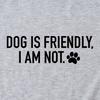 Casual crew neck T-shirt DOG IS FRIENDLY summer comfortable loose short-sleeved top