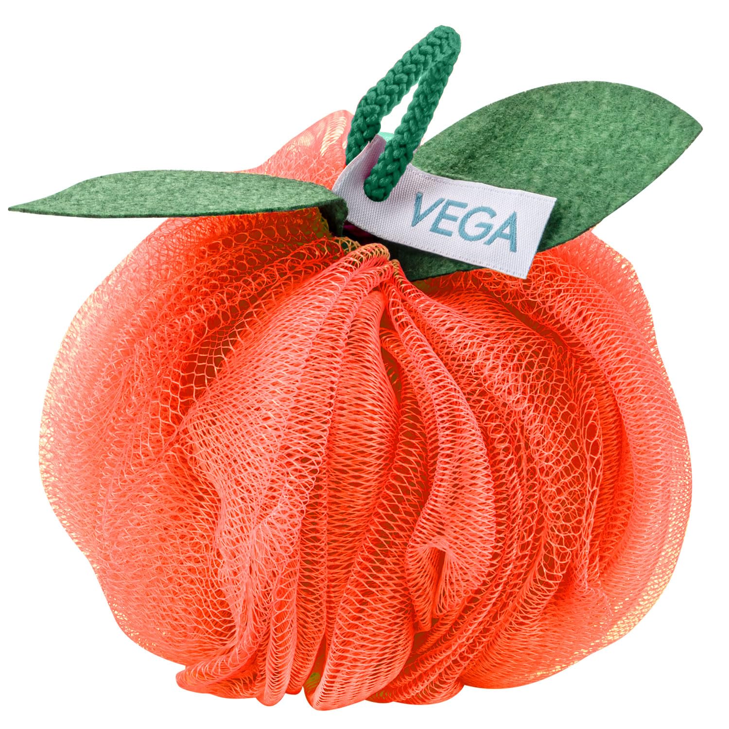 

Vega Orange Bath Sponge | Body Loofah for Women & Men | Soft Mesh Shower Puff for Gentle Exfoliation & Deep Cleansing | Body Scrubber for Women &