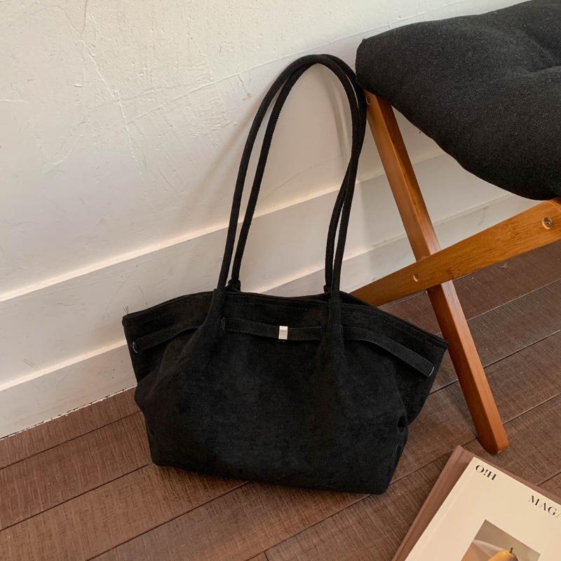 Винтажная замшевая матовая сумка-тоут большой вместимости женская зимняя новая модная простая сумочка на плечо сумка-корзина