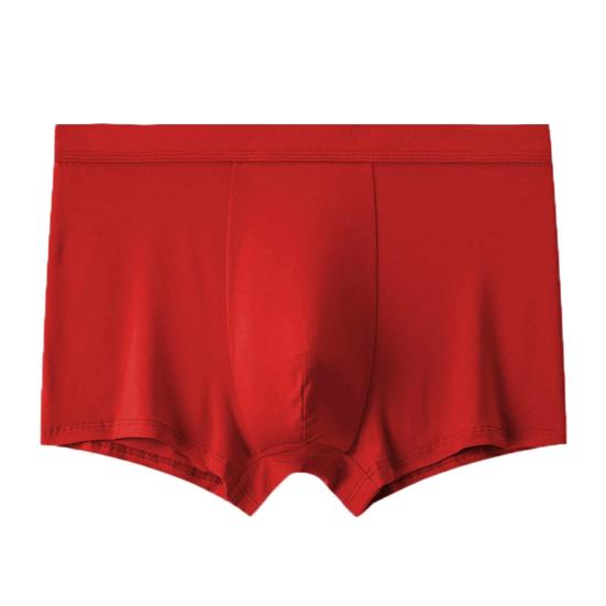 Mens Underwear Moisture Wicking Solid Color Boxers Briefs Summer Cool Breathable Quick-Dry Adults Trunks with Elastic Waistband